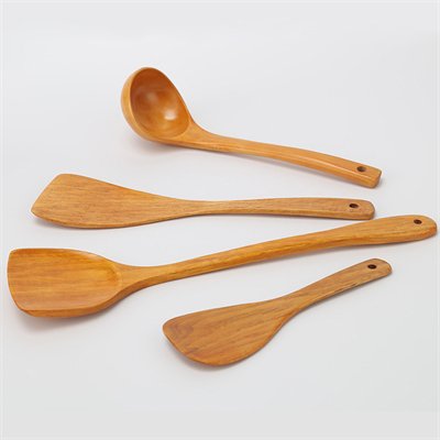 Wholesale 4-Piece Cooking Wooden Utensils factory